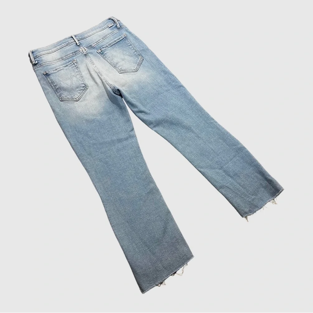 Mother The Insider Crop Step Fray Denim Size 32 Cotton Blend NWOT_5